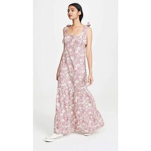 Free people 🌸Floral Pink Maxi Dress